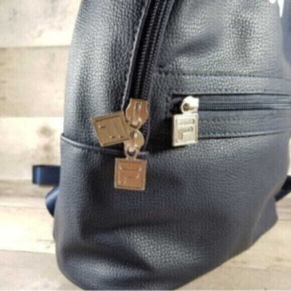 FILA Backpack Blue Pebbled Vegan Leather NWT - Picture 7 of 7